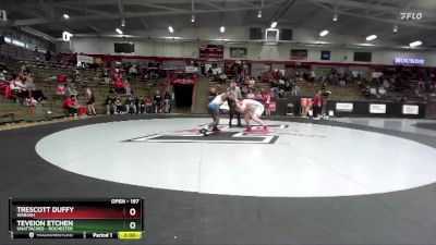 197 lbs Cons. Round 2 - Trescott Duffy, Wabash vs Teveion Etchen, Unattached - Rochester