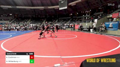 64 lbs Consi Of 8 #2 - Kameron Cushman, Sebolt Wrestling Academy vs Axton Wittenburg, IAWC