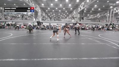 130 lbs Round 3 (6 Team) - Gianna Jones, Kraken Dream Crushers vs Brynn Ryan, PA West White