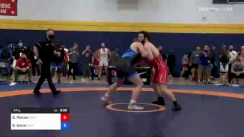97 kg Semifinal - Guy Patron, Dubuque Wrestling Club vs Braxton Amos, Wisconsin Regional Training Center