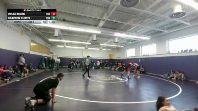 126 lbs Cons. Round 2 - Dylan Dicks, Powell Middle School vs Braeden Curtis, Powell Middle School
