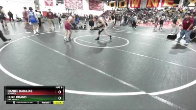 106 lbs Cons. Round 4 - Daniel Barajas, Downey vs Luke Brand, Simi Valley