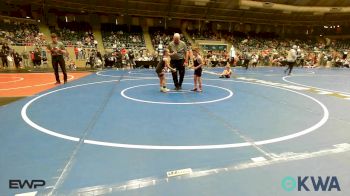 60 lbs Round Of 16 - Frank Peterson, Tahlequah Wrestling Club vs Finley Lister, Coweta Tiger Wrestling