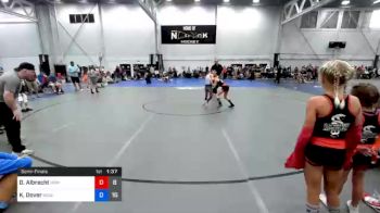 83 lbs Semifinal - Dilynn Albrecht, Midwest Black Mambas Team 2 vs Kara-lynn Dover, WOW South