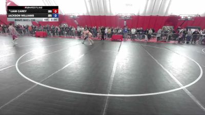 126 lbs Champ. Round 1 - Liam Carey, Sarbacker Wrestling Academy vs Jackson Williams, AWA