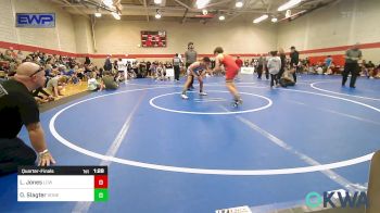 130 lbs Quarterfinal - Liam Jones, Labette County Wrestling vs Owen Slagter, Honey Badgers Wrestling Club