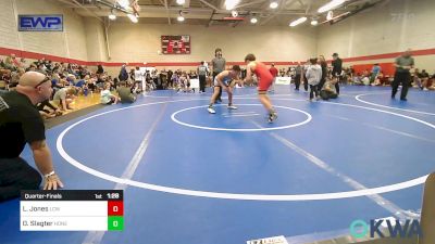 130 lbs Quarterfinal - Liam Jones, Labette County Wrestling vs Owen Slagter, Honey Badgers Wrestling Club