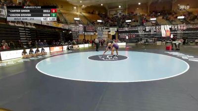 215 lbs Semifinal - Carter Green, Douglass Hs vs Colton Stover, Norton Community Hs