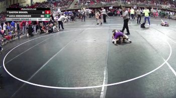 75 lbs Champ. Round 1 - Easton Brandl, Battle Creek vs Luca Kreikemeier, Waverly Wrestling Club