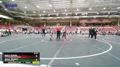 85 lbs Cons. Semi - Holly Eason, South Central Punishers vs Emma Weakly, Iron Grapplers