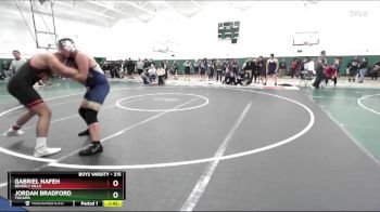 215 lbs Champ. Round 2 - Jordan Bradford, Yucaipa vs Gabriel Nafeh, Beverly Hills