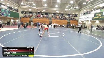 132 lbs Cons. Round 2 - William French, Mt. Carmel vs Bryson Floyd, San Clemente