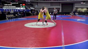 5A 215 lbs 1st Place Match - Luke Calfee, Scottsboro vs Landon Mckendree, Springville