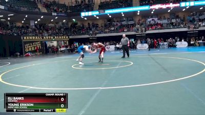 130 lbs Champ. Round 1 - Eli Banks, Houston vs Young Erikson, Nome High School