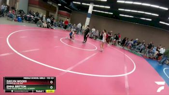 115-121 lbs Round 3 - Emma Britton, Texas Eagle Wrestling Academy vs Zaylyn Woods, Sisters On The Mat