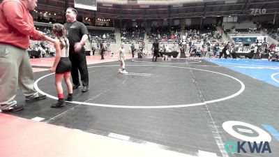 46 lbs Semifinal - Ellie Cisneroz, Powerhouse Wrestling Club vs Kaizley Herx, Warner Eagles Youth Wrestling