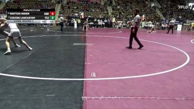 6A 113 lbs Cons. Round 3 - Colton Lancaster, Pelham vs Britton Miner, Homewood Hs