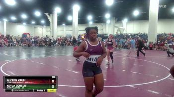 190 lbs Round 6 (8 Team) - Alyson Krum, Team Iowa Mermaid Mafia vs Keyla Lobelo, MIAMI ALLSTARS