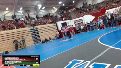 110 lbs 3rd Place Match - Rheese Benjamin, Parke Heritage vs Jaden Hughes, Frankton Eagle Wrestling Club