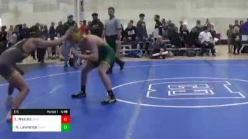 173 lbs Quarterfinal - Noah Lawrence, Great Bridge Wrestling Club vs Ethan Merullo, Great Neck Wrestling Club