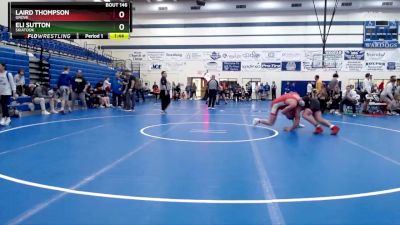 190 lbs Semifinal - Laird Thompson, Grove vs Eli Sutton, SKIATOOK