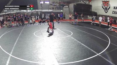 43-47.2 lbs Champ. Round 3 - Alexander Neaga, Oregon vs Asael Rodriguez, Utah