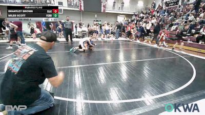 76 lbs Rr Rnd 4 - Brantley Brown, Blackwell Wrestling Club vs Miles Scott, Ponca City Wildcat Wrestling