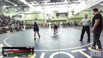 285 lbs Champ. Round 1 - Rein Floyd, Mendez vs Giovanni Yandall, BANNING