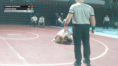 165 lbs Consi Of 4 - Connor Matthews, Brookland-Cayce vs Carson Miles, Lancaster