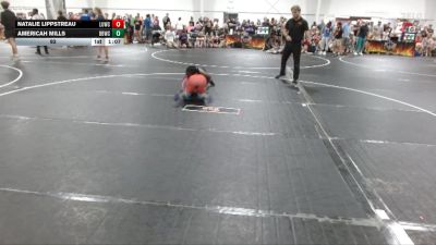 92 lbs Round 1 (4 Team) - Natalie Lippstreau, Level Up Wrestling Center vs Americah Mills, Backyard Bullies Wrestling Club