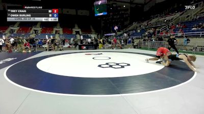 190 lbs Cons. Rd Of 16 - Trey Craig, MO vs Owen Burling, WI