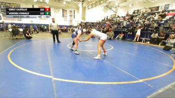 155 lbs Quarterfinal - Aurora Oswald, Colony vs Emily Castillo, Sierra Vista