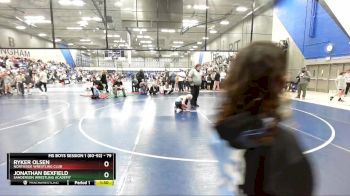 79 lbs Champ. Round 2 - Jonathan Bexfield, Sanderson Wrestling Academy vs Ryker Olsen, Northside Wrestling Club