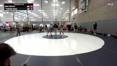 120 lbs Cons. Round 2 - Porter Swan, All In Wrestling Academy vs Juan Santos, Fighting Squirrels Wrestling Club