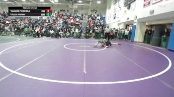 Girls 110 lbs Quarterfinal - Tillia Perry, Monterey Girls vs Lillian Fonceca, Fremont (Sunnyvale) Girls