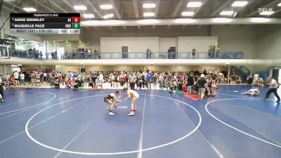 115-120 lbs Semifinal - Maquelle Pace, Champions Wrestling Club vs Addie Brindley, Salem Hills