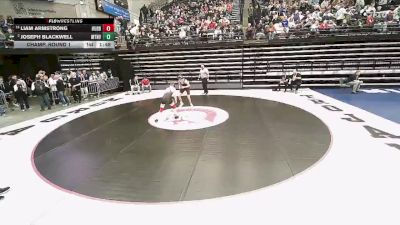 4A 138 lbs Champ. Round 1 - Liam Armstrong, Hurricane vs Joseph Blackwell, Mountain View