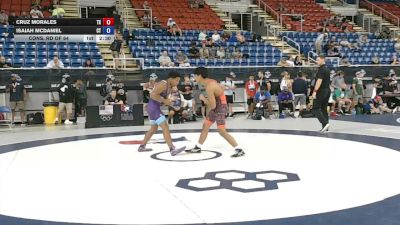 157 lbs Cons. Rd Of 64 - Cruz Morales, Texas vs Isaiah McDaniel, Connecticut