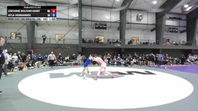 16U Girls FS - 140 lbs Cons. Round 2 - Cheyanne Wolfard-Henry, WA vs Ayla Hernandez, CA
