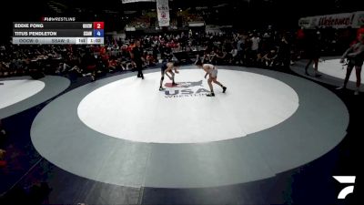92 lbs Eddie Fong, OCWA - Orange County Wrestling Association vs Titus Pendleton, SAWA - Sacramento Area Wrestling Association