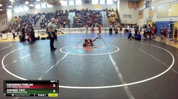 70 lbs Round 2 - Savannah Phelan, Lake Gibson High School vs Dominic Moc, Miami Wrestling Club