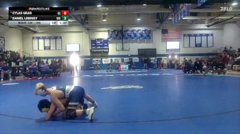 106 lbs Semifinal - Daniel Lindsey, Vancleave High School vs Cylas Gras, Oak Grove HS