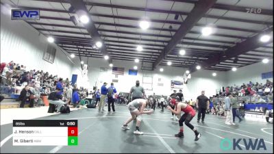 85 lbs Consi Of 8 #2 - Jace Henson, Carl Albert vs Mason Giberti, Mustang Bronco Wrestling Club