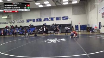 184 lbs 5th Place Match - Carson Wilcox, Sierra College vs Barrett Carrancho, Santa Rosa College