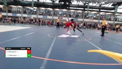 136-147 lbs Cons. Round 1 - Tailan Robinson, Illinois Cornstars vs Evencio Velazquez, Dubuque RTC