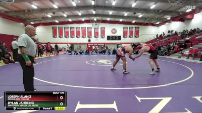 285 lbs 1st Place Match - Dylan Jahrling, University Nevada Las Vegas vs Joseph Alaniz, Fresno City College