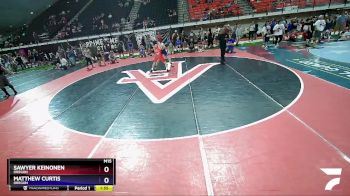 132 lbs Semifinal - Sawyer Keinonen, Oregon vs Matthew Curtis, Oregon