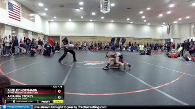 75 lbs Round 3 - Ainsley Hoffmann, Rhyno Academy Of Wrestling vs Arianna Storey, Elite Athletic Club