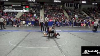 125 lbs 1st Place Match - Courtney Nye, Wichita Wrestling Club vs Jada Reed, Team Of Hard Knox