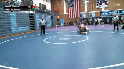 150 lbs Cons. Round 1 - Cael Crookston, Sky View vs Zander Gonzalez, Bonneville